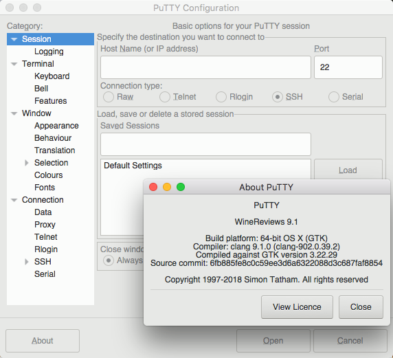is putty for mac